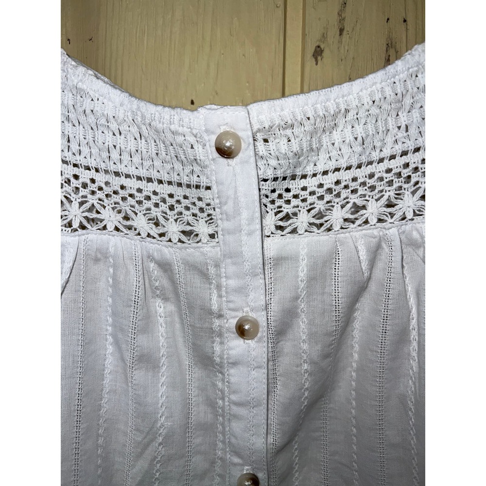 Crochet Swing Cami TORRID Tank Top White Essential 100% Cotton Sizes 1X 2X NEW - Picture 9 of 15